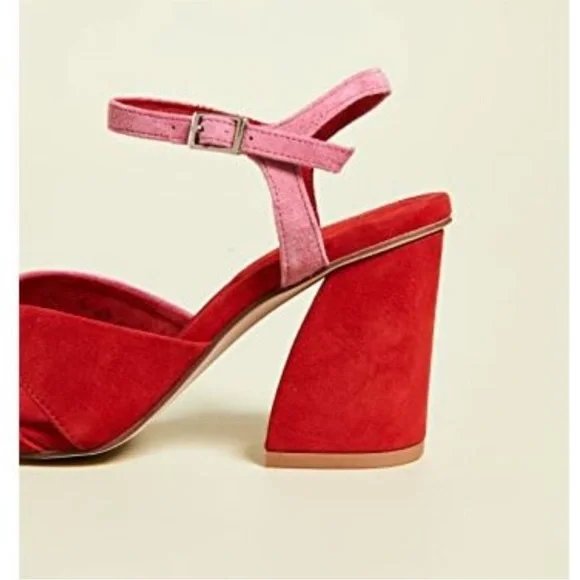 NIB Jeffrey Campbell Antique Suede Sandals Sz. 9 - Picture 3 of 11